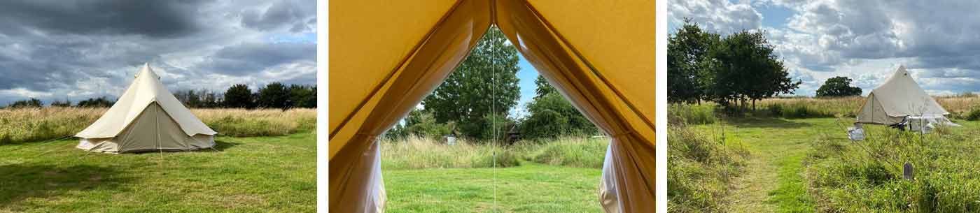 Bell Tents at Twitey's Glamping and Camping Meadows