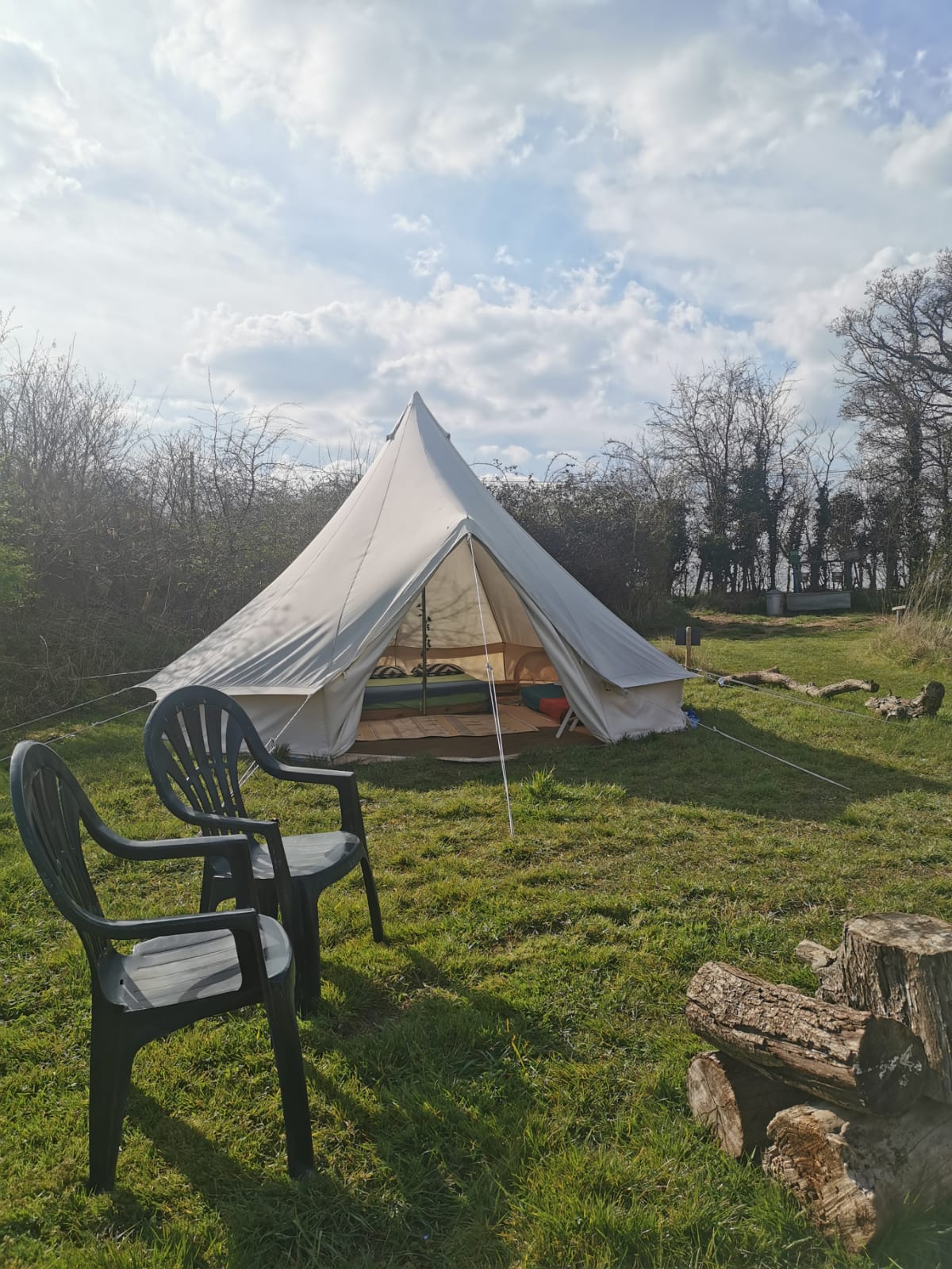 Bell Tents at Twitey's Glamping and Camping Meadows