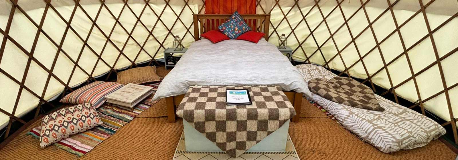 Campsites-Twiteys-camping-and-glamping-ariel-Yurt